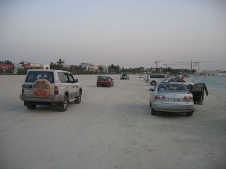 En voiture &agrave; la plage